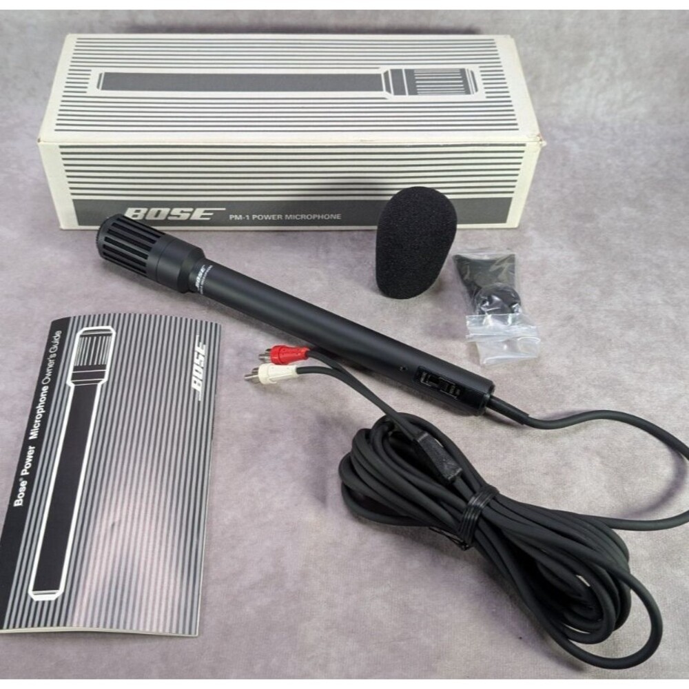 BOSE PM-1 Acoustic Wave Power Microphone in Original Box Japan No Battery Spacer